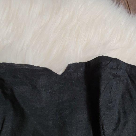 RW&CO Strapless 100% Linen 100% Cotton A-Line Floral Sweetheart Neckline Sz 4 - Picture 8 of 16